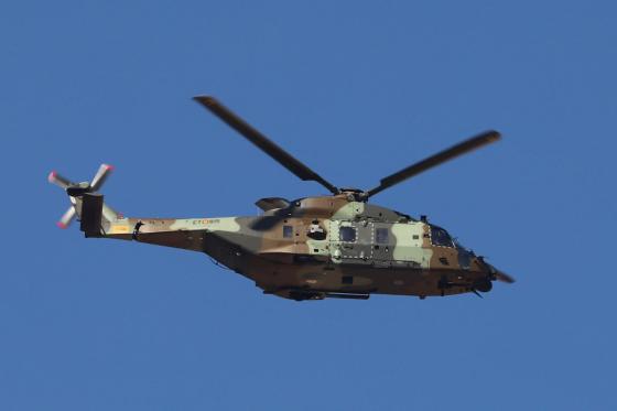 Madrid flypast 20231012 FAMET NH90 credit Hans vH 560