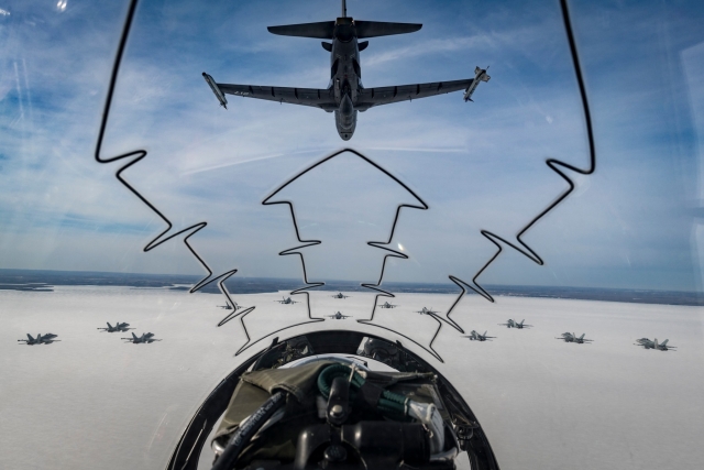 Canada RCAF flypast Cold Lake 640