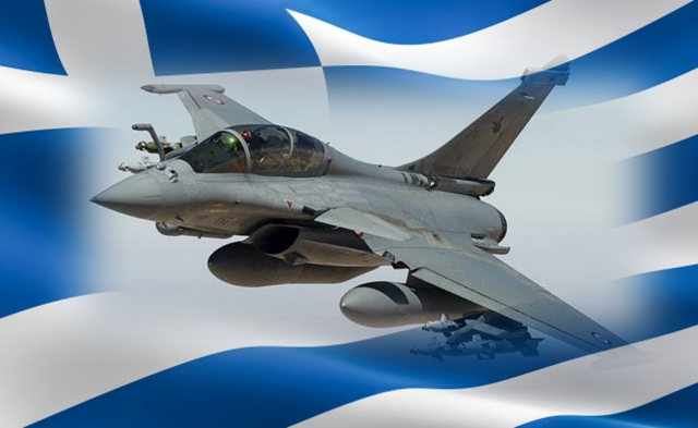 Greece Rafale and flag 640