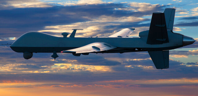 US MQ 9A Reaper PredB InFlight Sunrise credit GA ASI 640