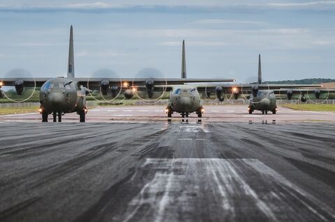 RAF Hercules flypast 3 480