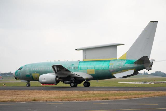 UK WT001 Wedgetail first flight credit RAF 640