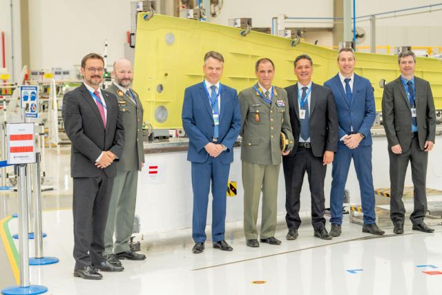 Austria C 390 assembly started credit EMBRAER 640